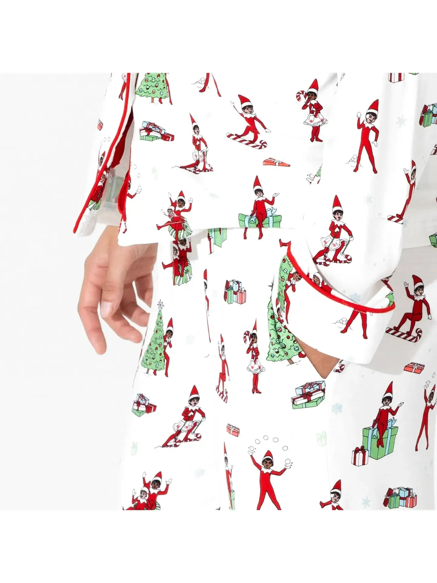 Bellabu Bear x Elf on the Shelf Christmas Holiday Women's Bamboo Pants Set Pajamas