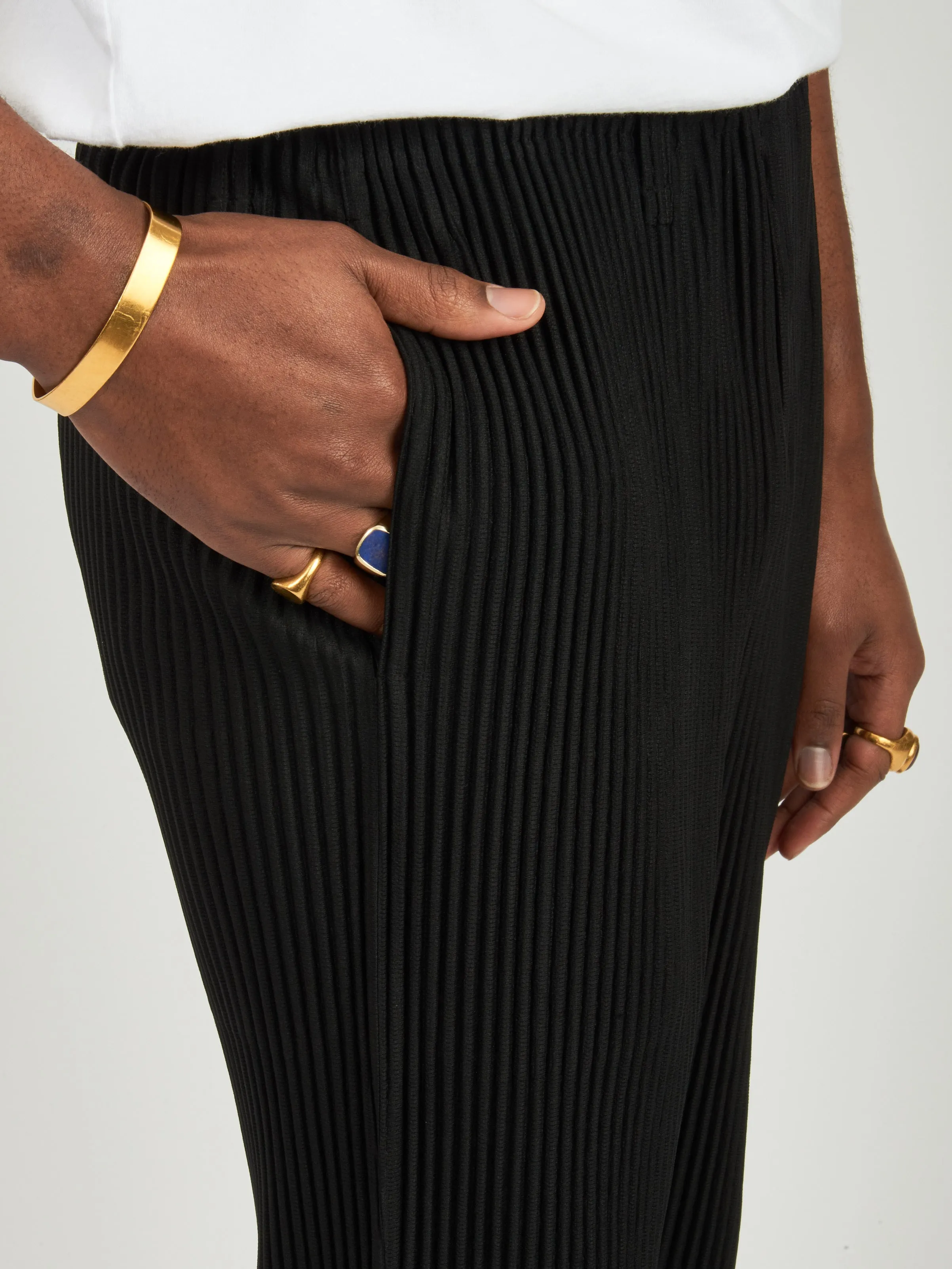 Black Basics Pants