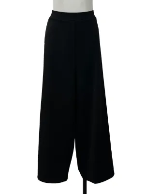 Black Side Button Culottes