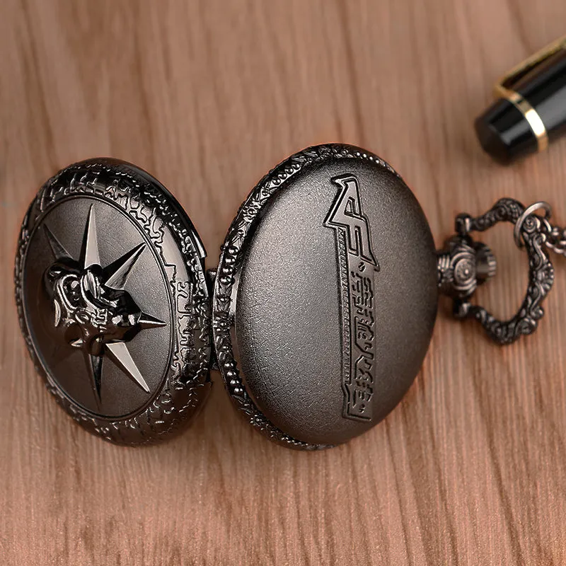 Black Skull Pocket Watch