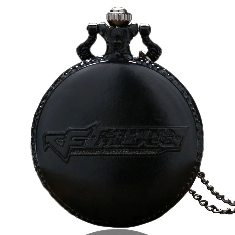 Black Skull Pocket Watch