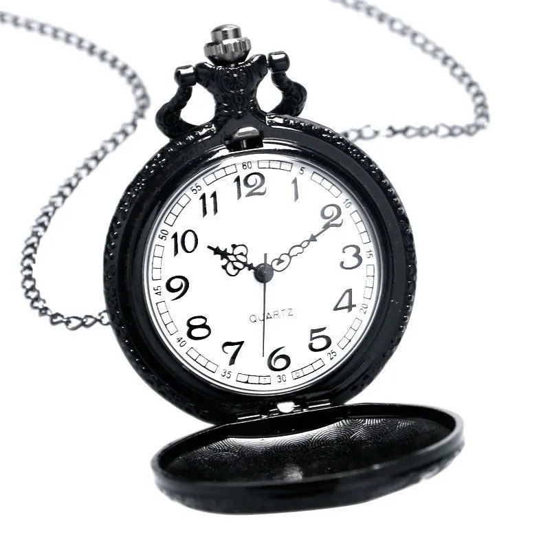 Black Skull Pocket Watch