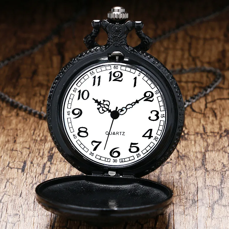 Black Skull Pocket Watch