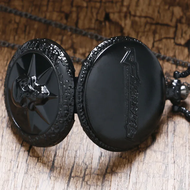 Black Skull Pocket Watch