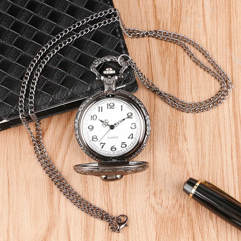 Black Skull Pocket Watch