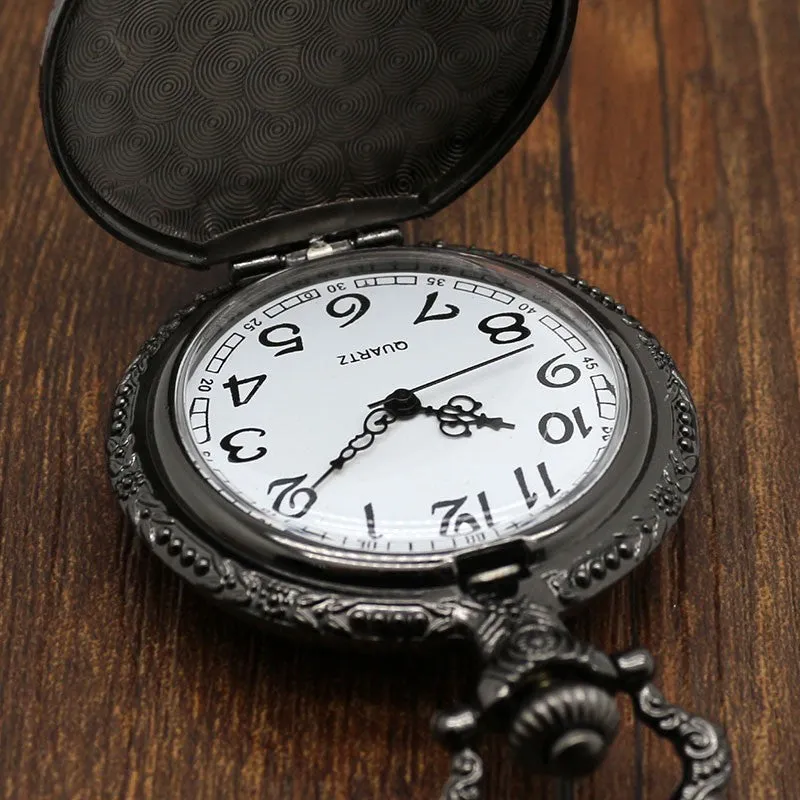 Black Skull Pocket Watch