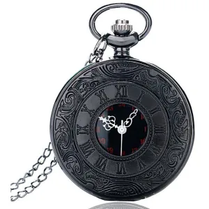 Black Steampunk Pocket Watch