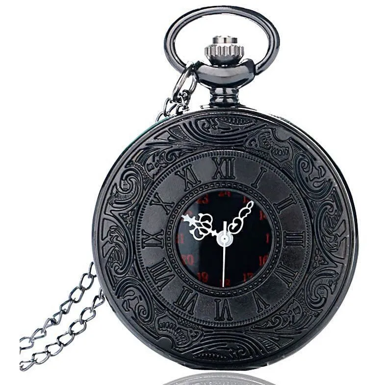 Black Steampunk Pocket Watch