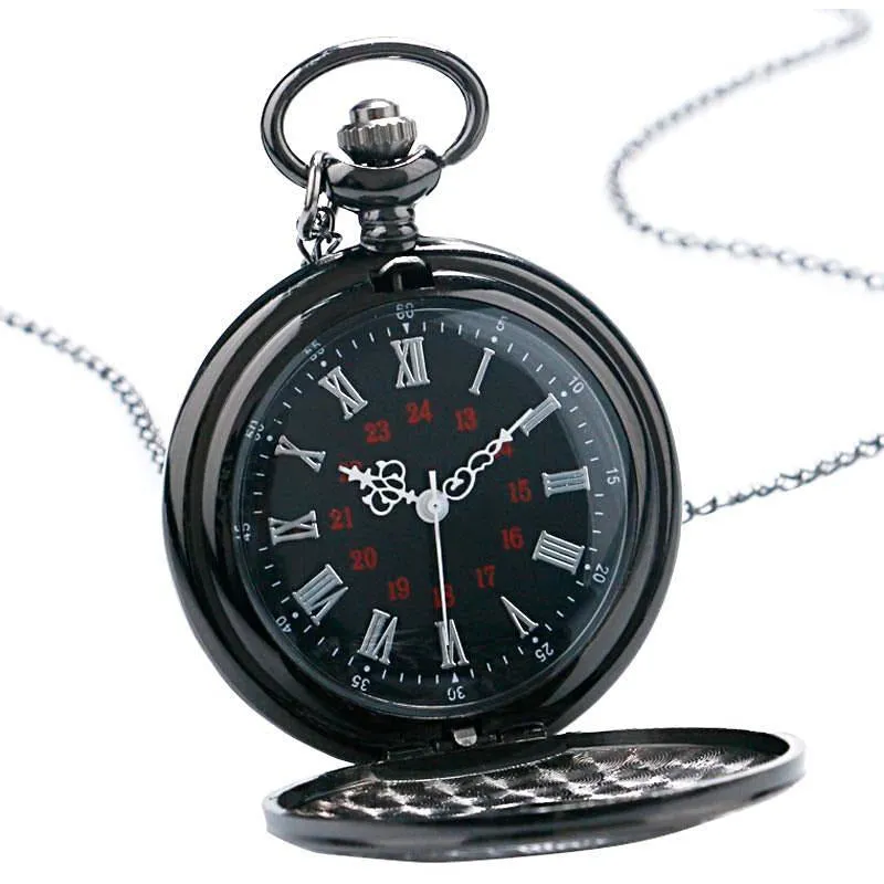 Black Steampunk Pocket Watch