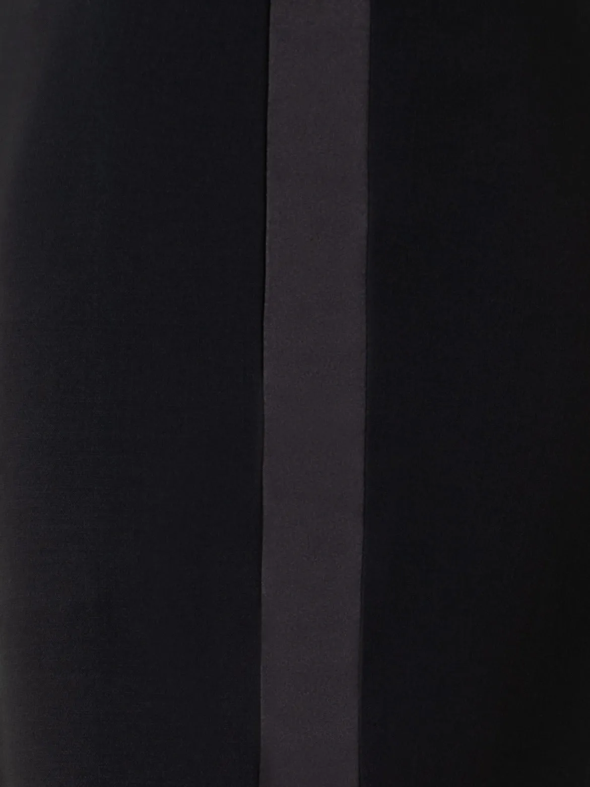 Bootcut Wool Double-Face Pants with Satin Side Trim