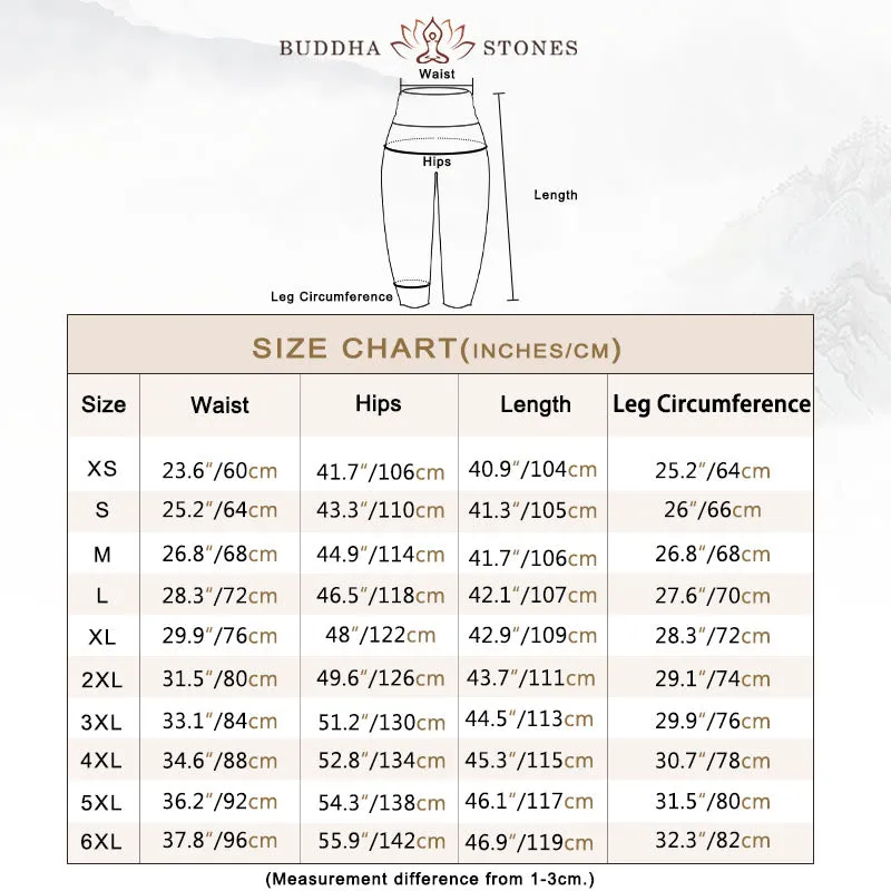 Buddha Stones Casual Peony Women's Elastic Waist Harem Pants
