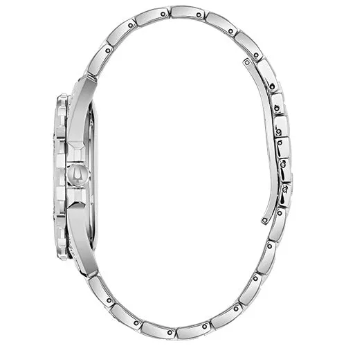 Bulova  Box Set Bul Crystal Mens Stainless Steel