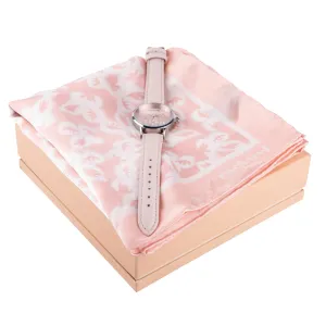 Cacharel CPMN736Q-Set Hirondelle Light Pink (watch & silk scarf)