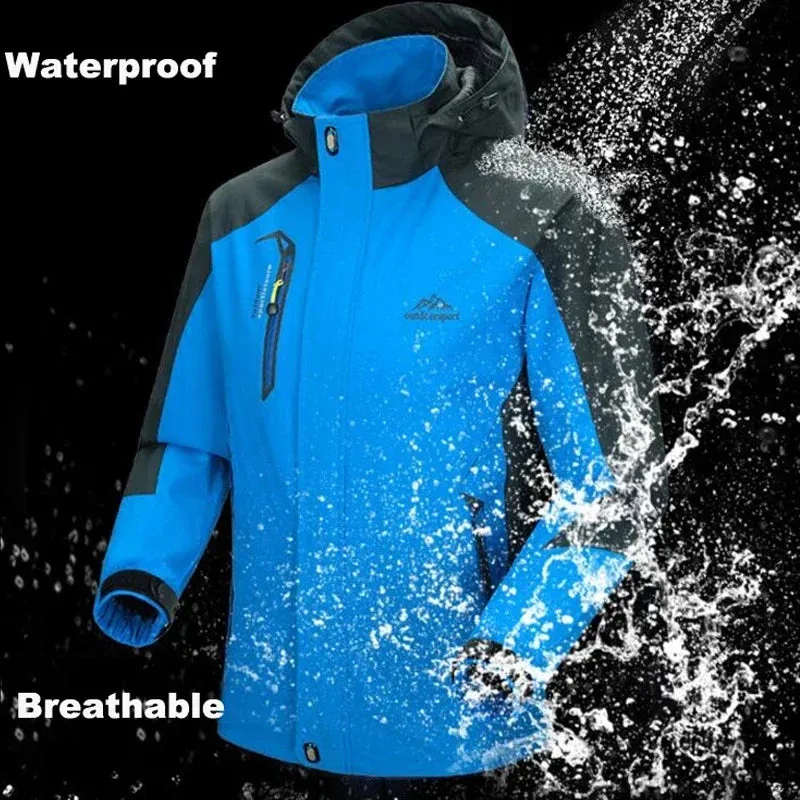 Camping Hiking Jacket Men Windbreaker Autumn Outdoor Sports Climbing Trekking Coats Travel Waterproof Jackets Hunting Clothing