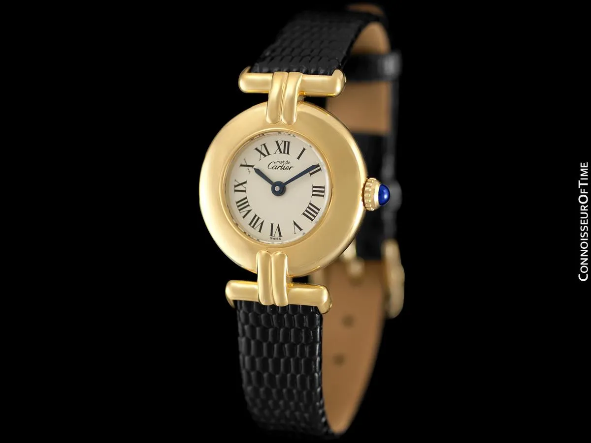 Cartier Colisee Ladies Vendome Vermeil Watch - 18K Gold over Sterling Silver