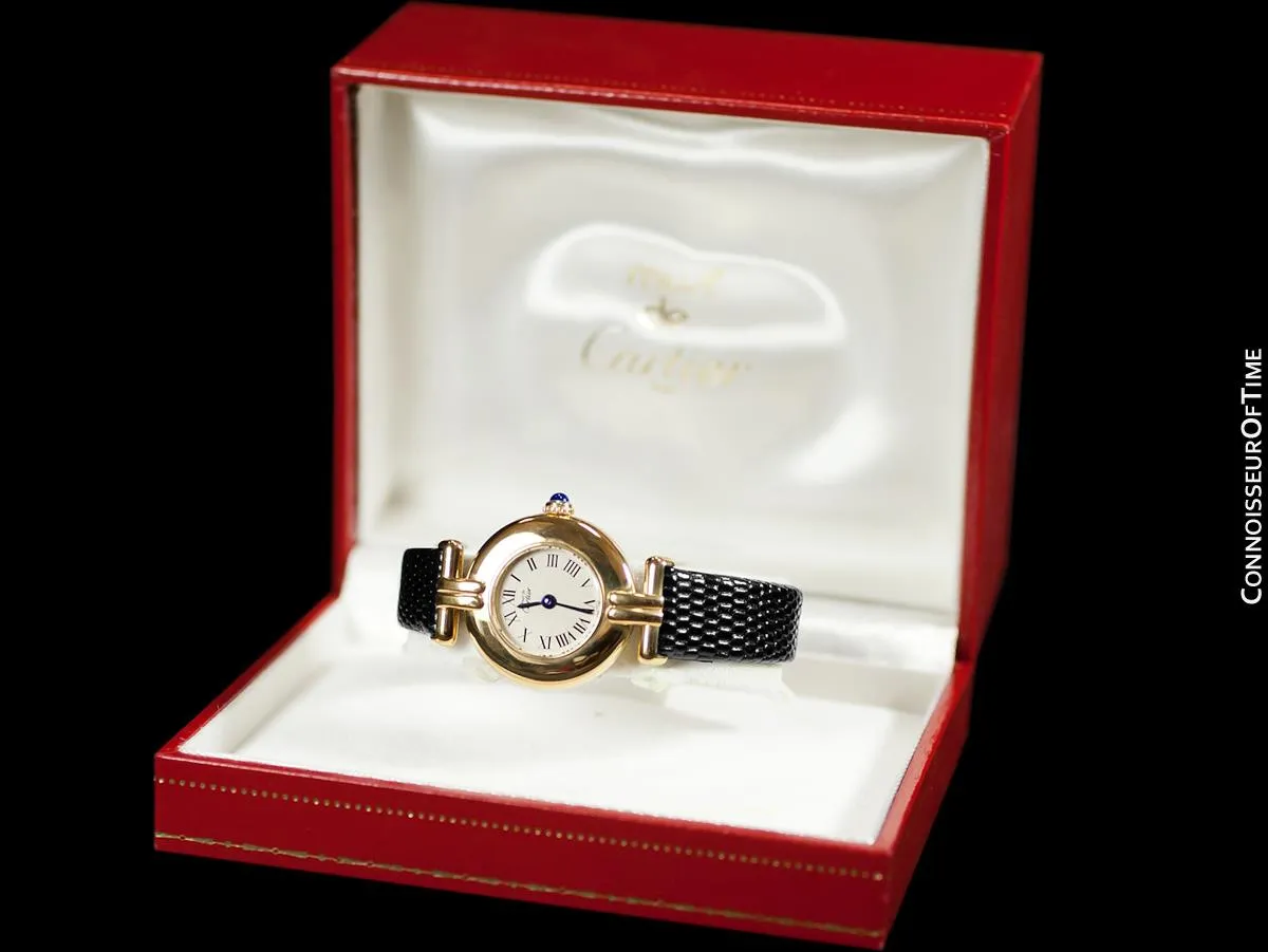 Cartier Colisee Ladies Vendome Vermeil Watch - 18K Gold over Sterling Silver