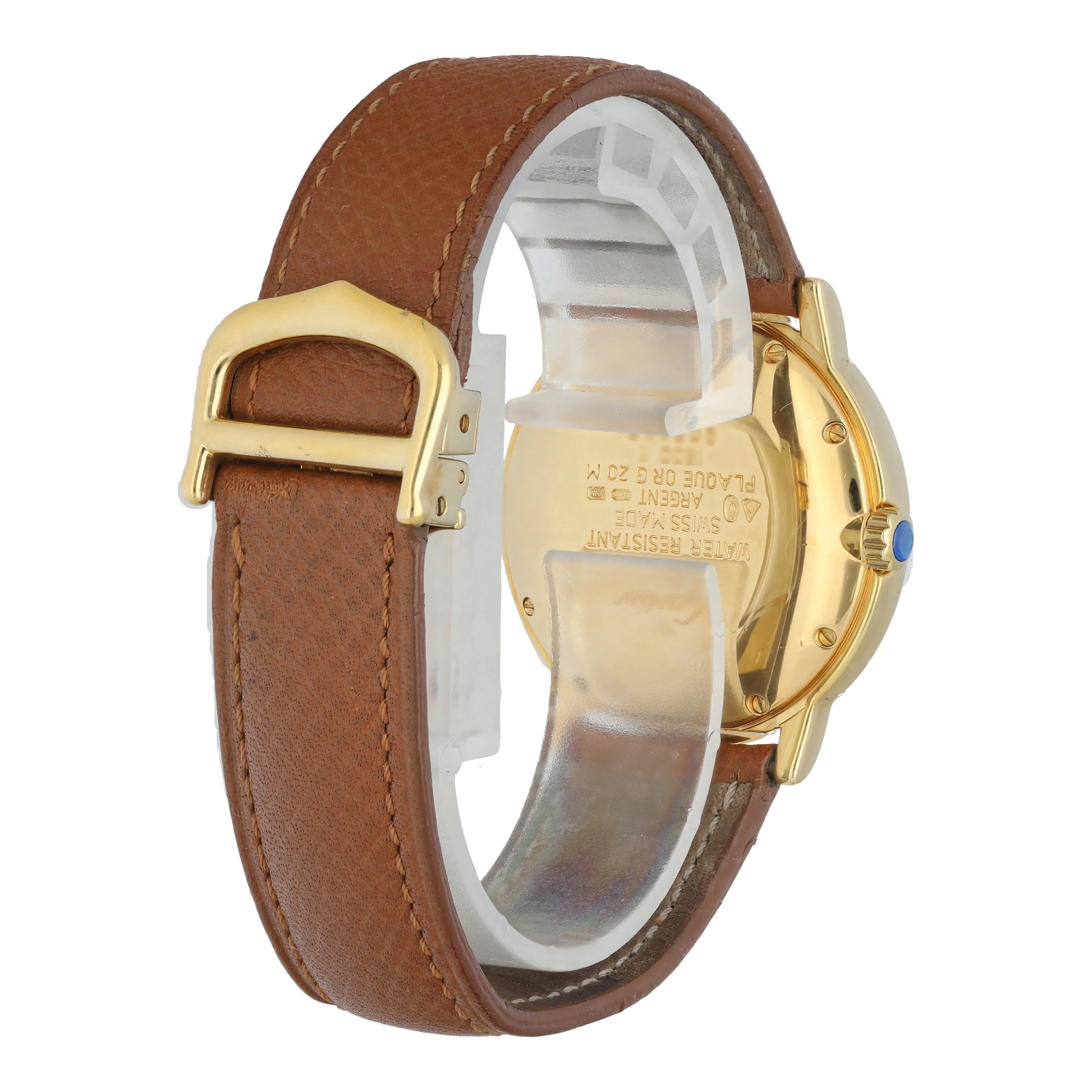 Cartier Ronde 1800.1 Argent Yellow Gold Ladies Watch