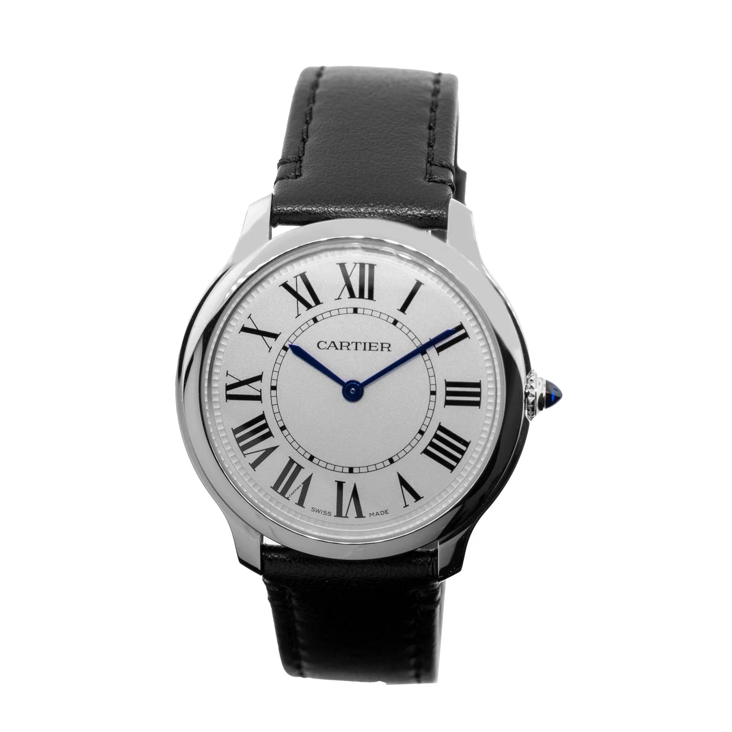 Cartier Ronde Must De Cartier 36mm Stainless Steel Silver Roman Dial WSRN0031