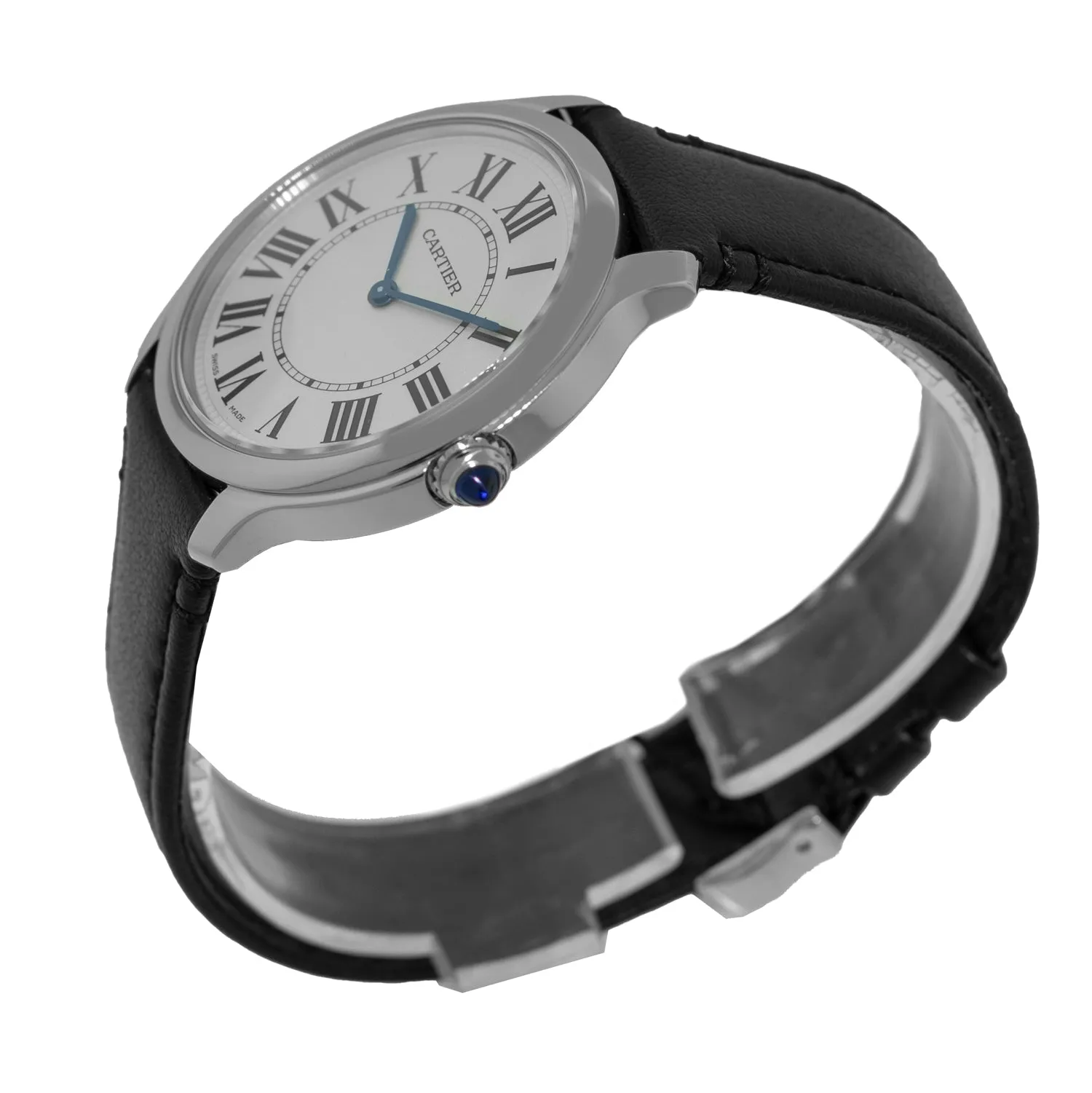 Cartier Ronde Must De Cartier 36mm Stainless Steel Silver Roman Dial WSRN0031