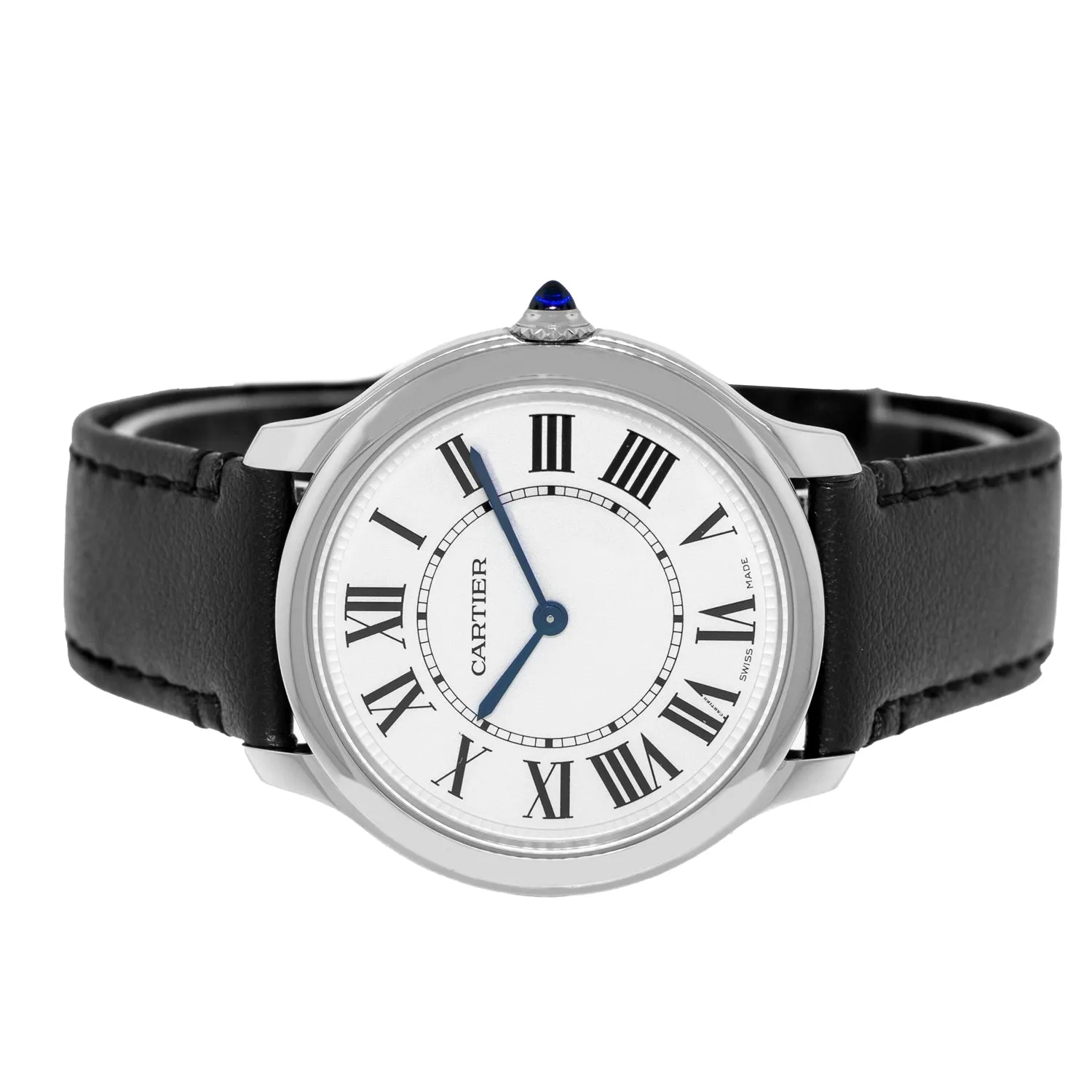 Cartier Ronde Must De Cartier 36mm Stainless Steel Silver Roman Dial WSRN0031