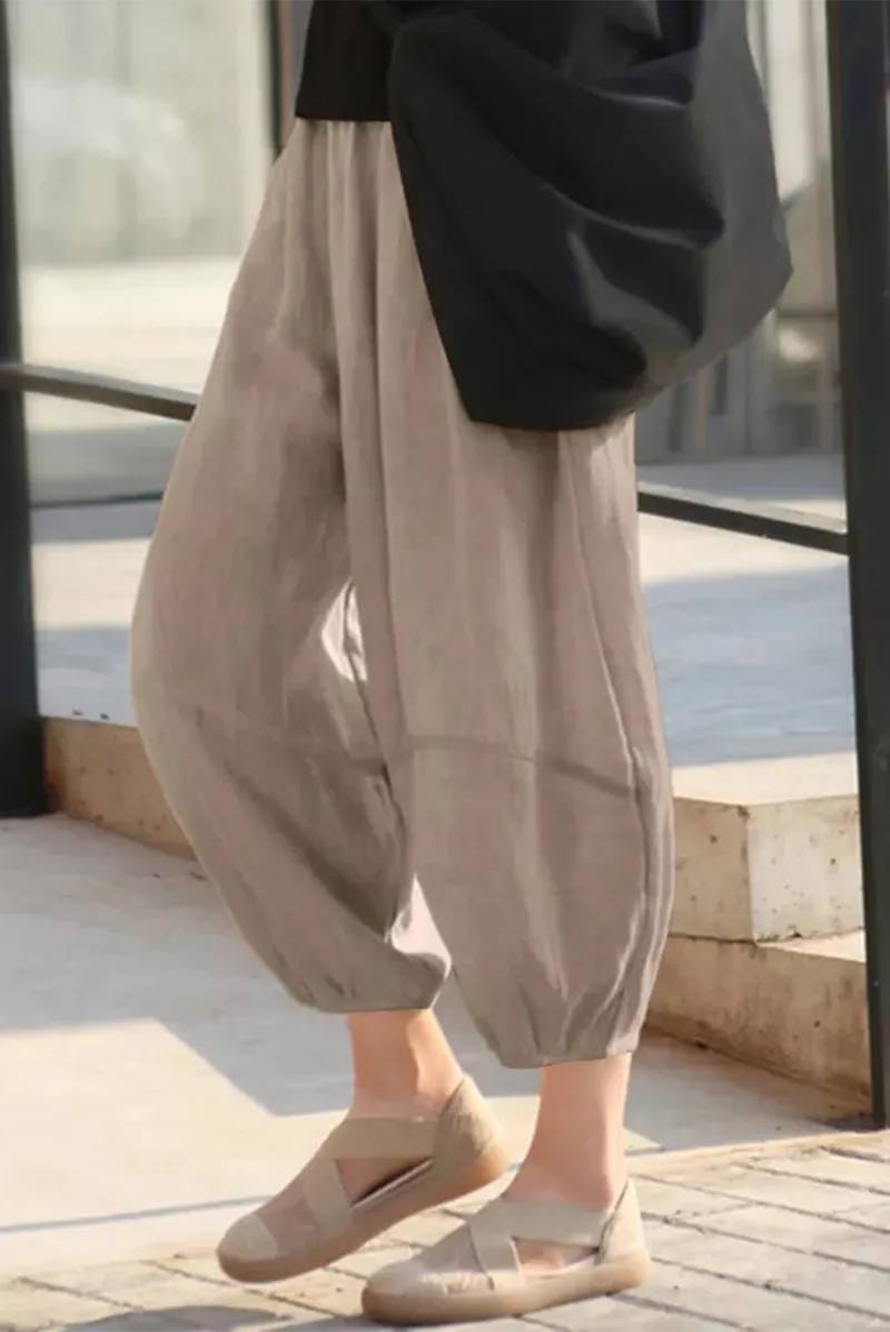 Casual Solid Harlan Mid Waist Harlan Solid Color Bottoms(3 Colors)