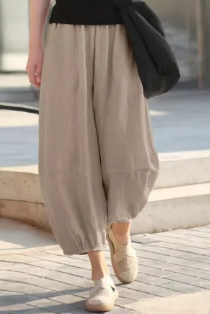 Casual Solid Harlan Mid Waist Harlan Solid Color Bottoms(3 Colors)