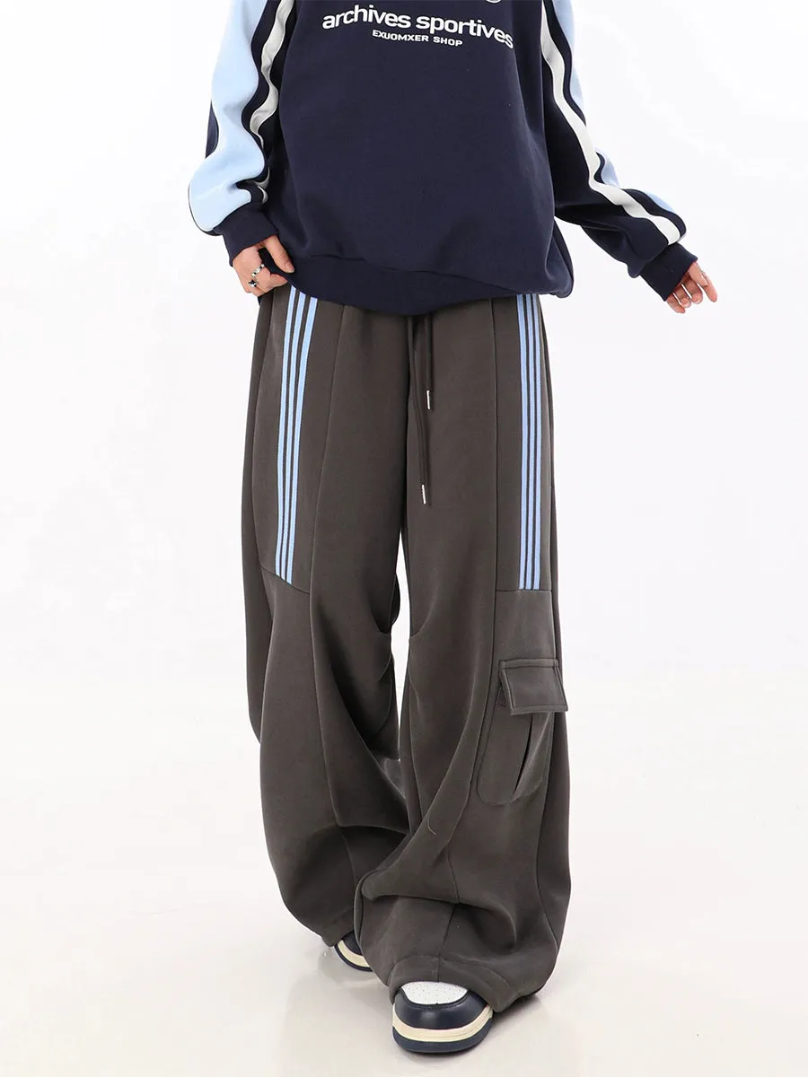 Casual Sweatpants Striped Cargo Pants
