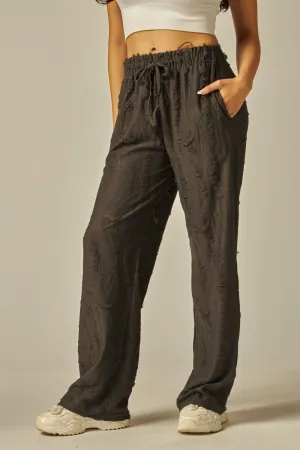 Charcoal Vintage Destroyed Drawstring Lounge Pants 2/14/25 9623