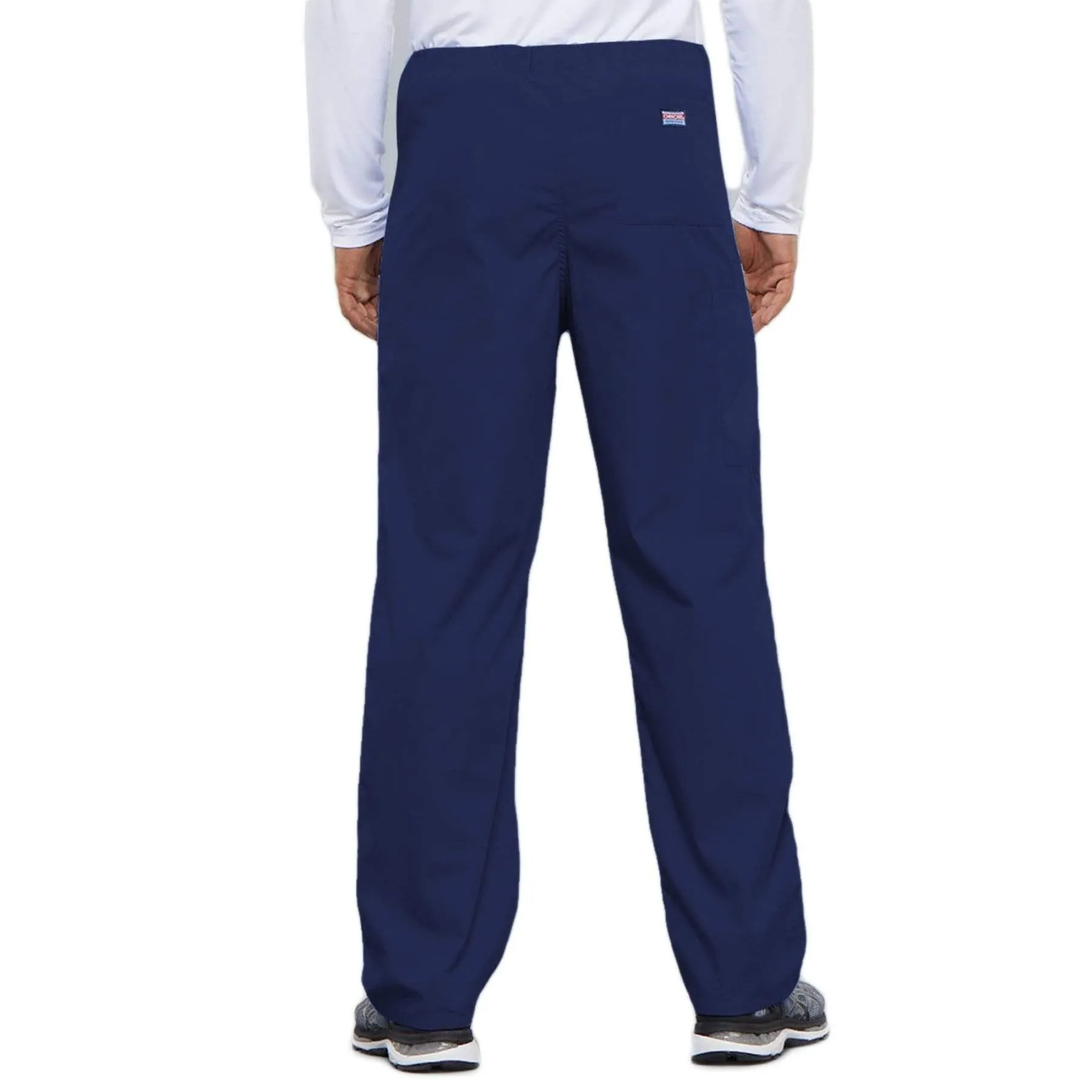 Cherokee Workwear 4100 Scrubs Pants Unisex Drawstring Cargo Navy