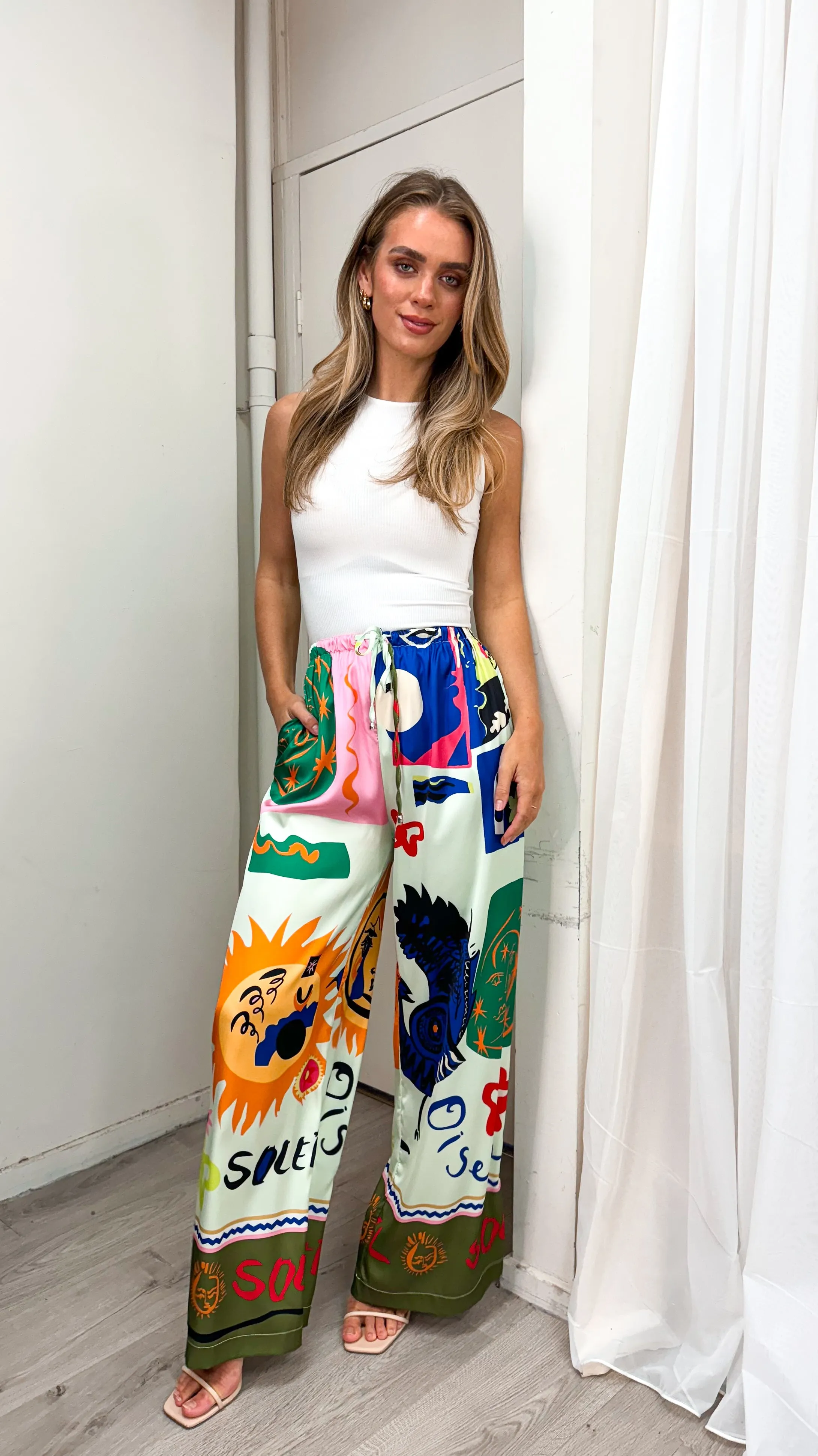 CHEZ PANT - LIME