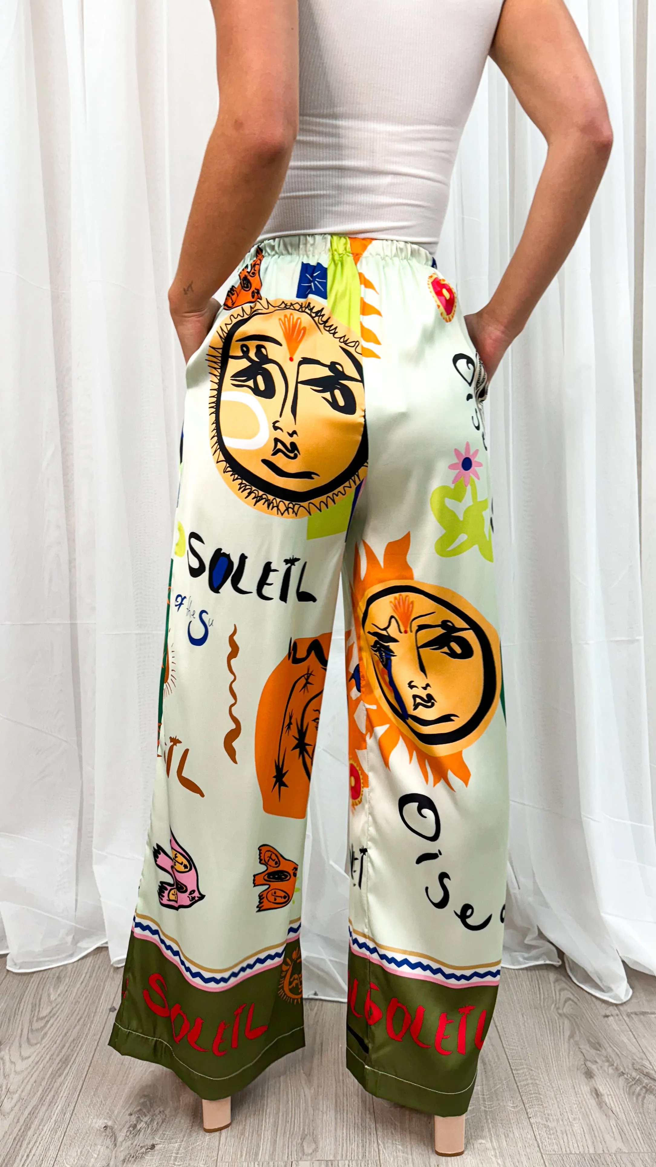 CHEZ PANT - LIME