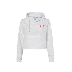 Chi Omega Crop Windbreaker
