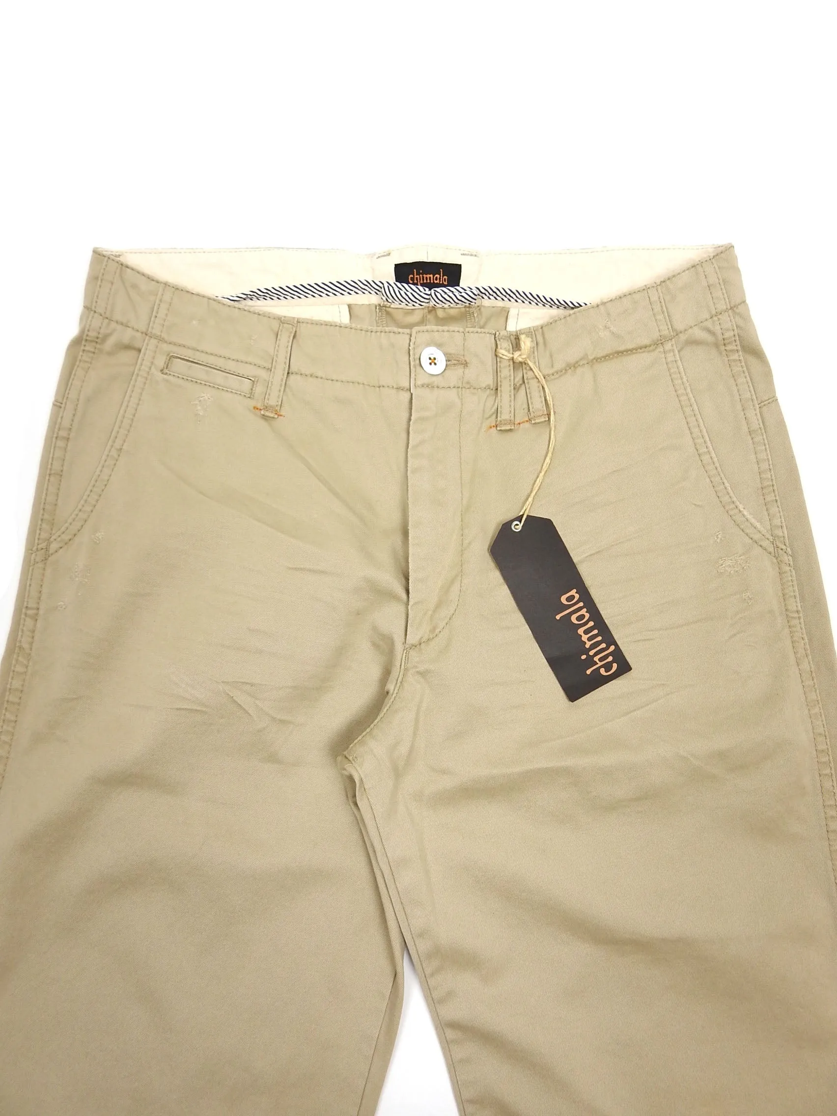 Chimala Distressed Beige Pants Size 33