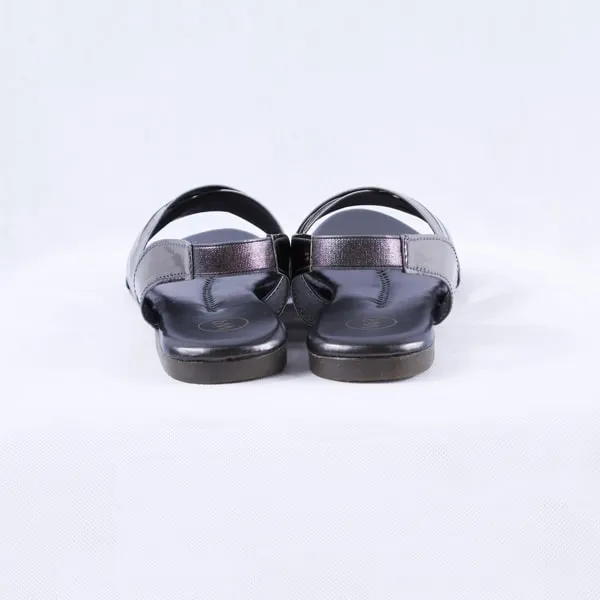 Cindal Silver Sandals Flat