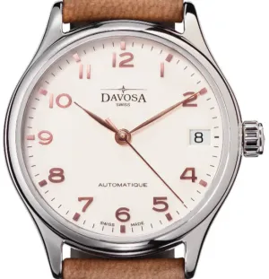 Classic Vegan Automatic Swiss-Made White Bronze Executive Watch 16618866V