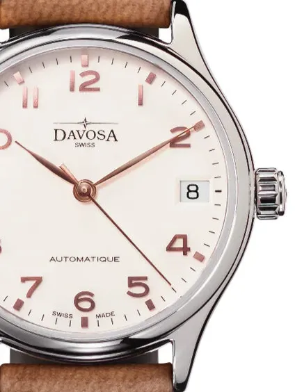 Classic Vegan Automatic Swiss-Made White Bronze Executive Watch 16618866V