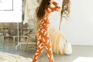 Coccoli Amber Leaves Cotton PJs