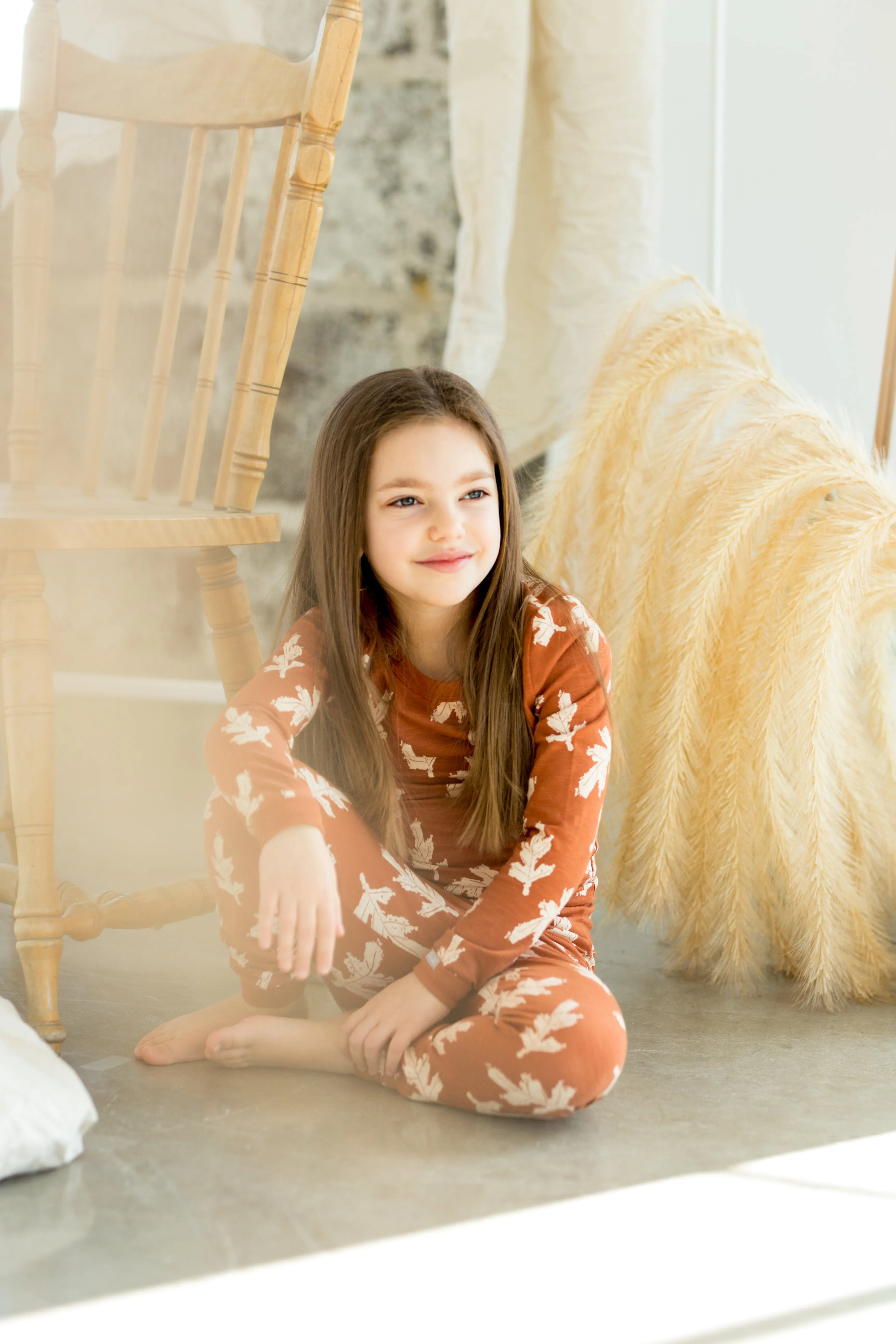 Coccoli Amber Leaves Cotton PJs