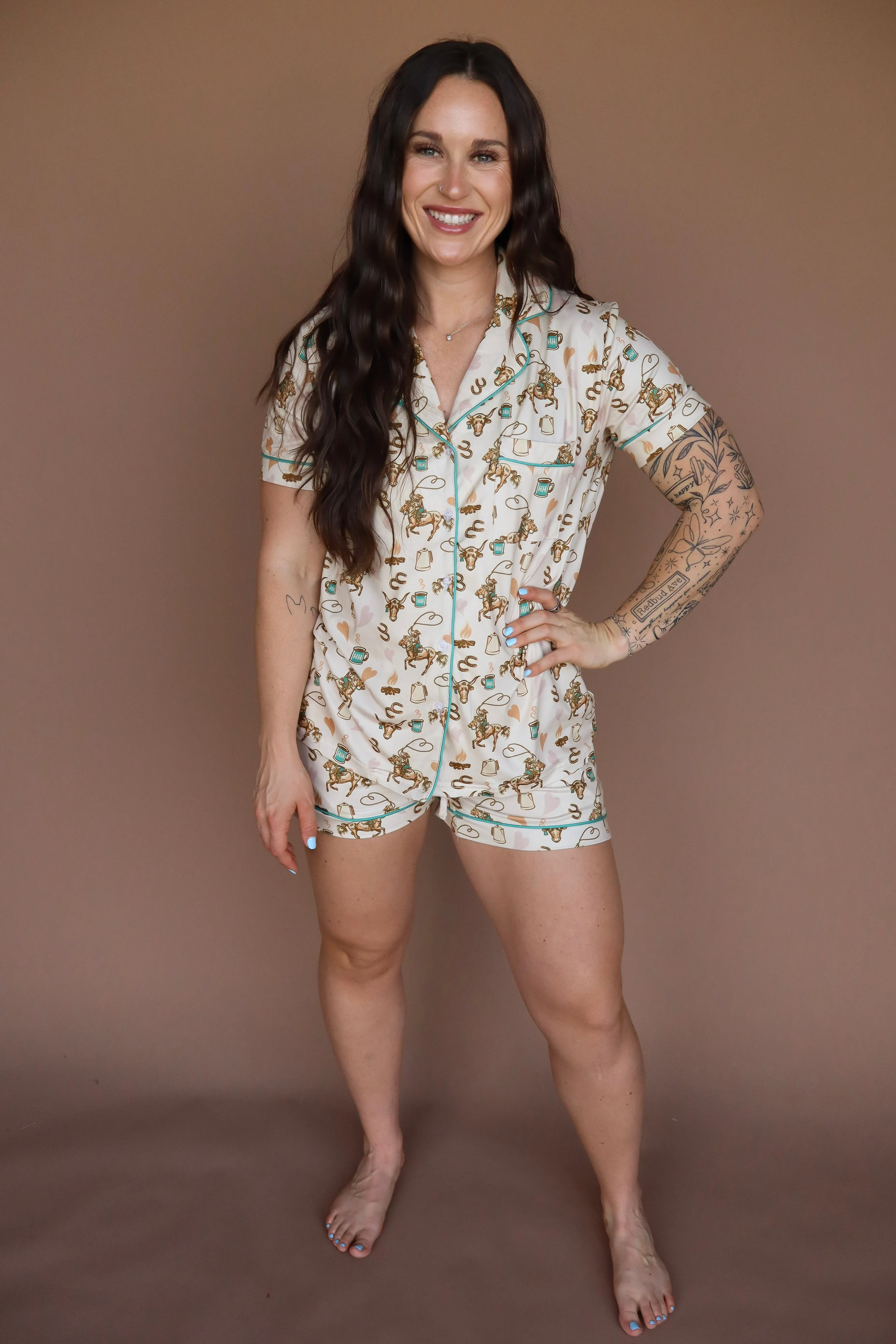 Coffee Cowgirl Pajamas