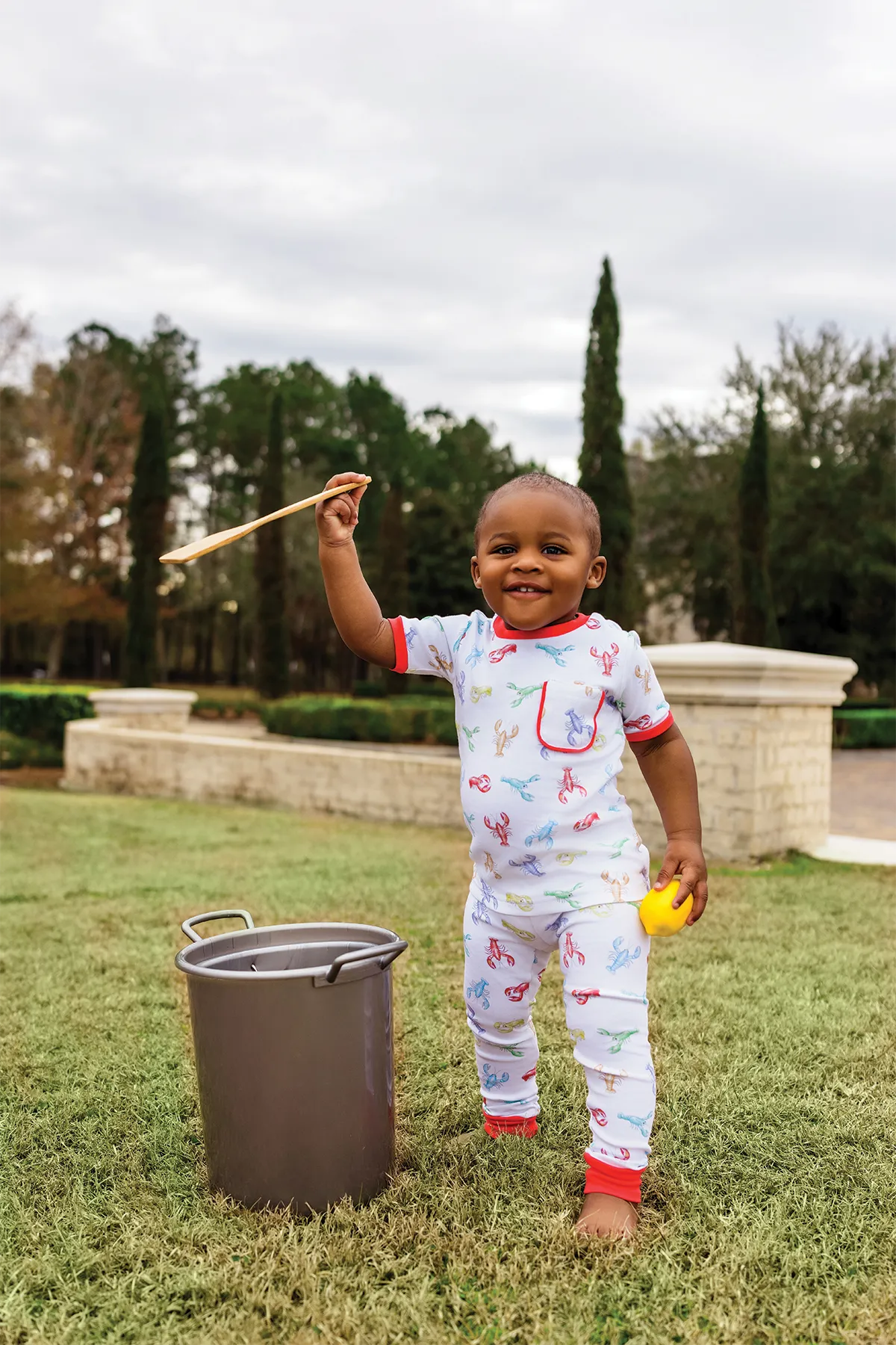 Colorful Claws Organic Cotton Crawfish Pajama Set