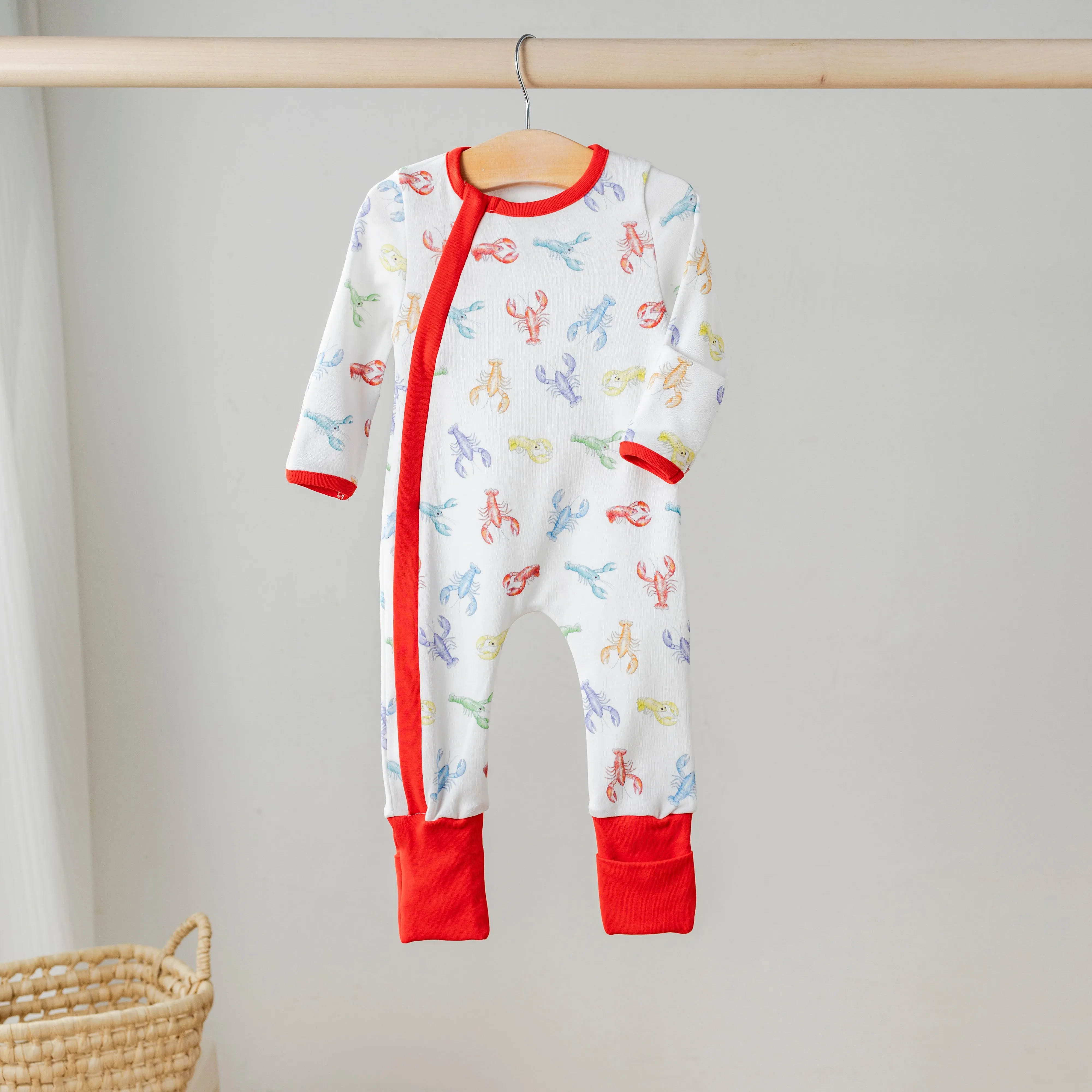 Colorful Claws Organic Cotton Crawfish Pajama Set