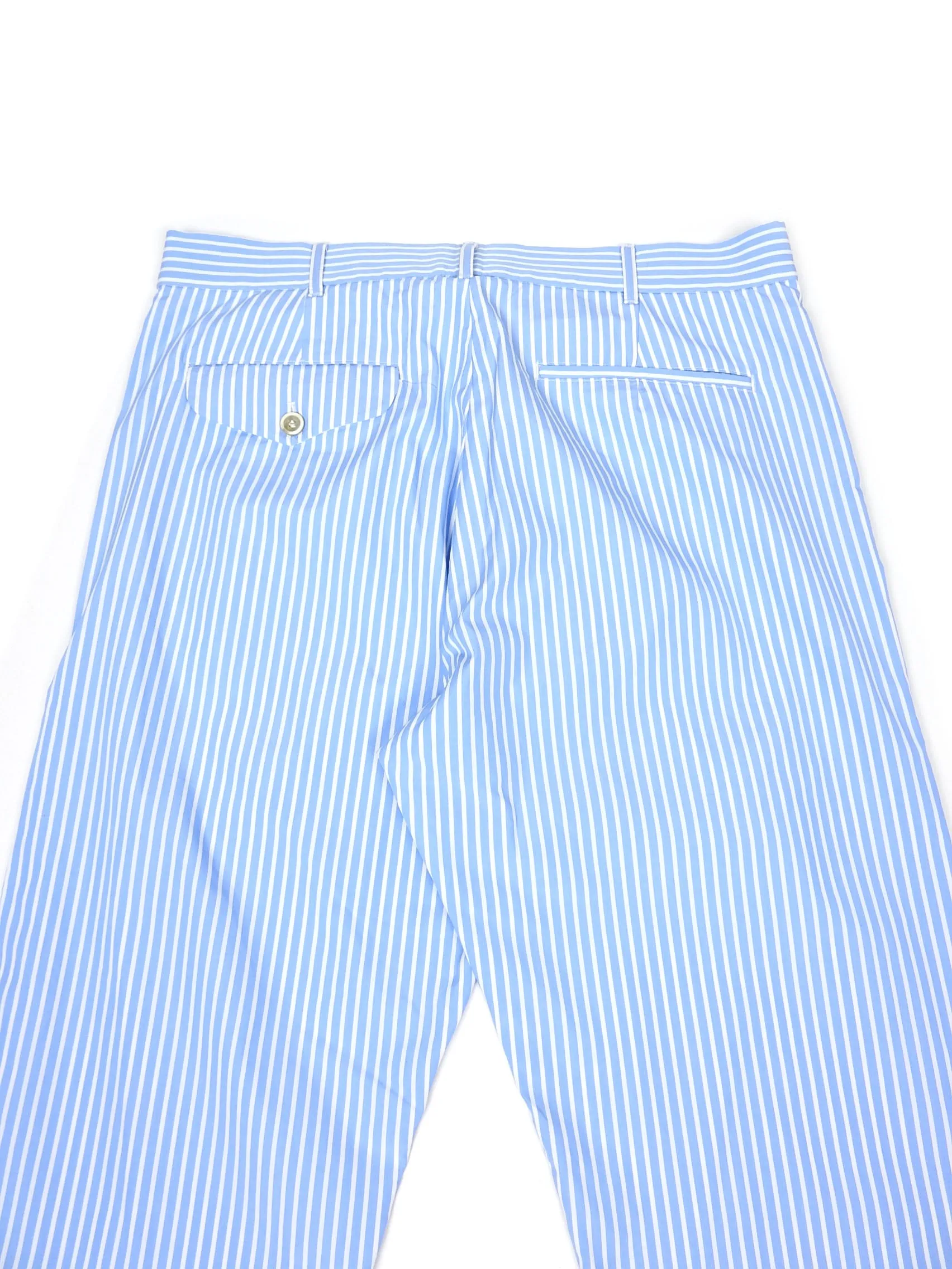 Comme Des Garcons SHIRT Blue Striped Pants Size Large