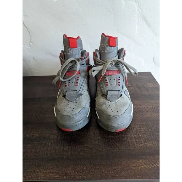 Converse Cons Men's Aero Jam Mid Smoke Pearl/Frost Grey-Converse Red Shoes