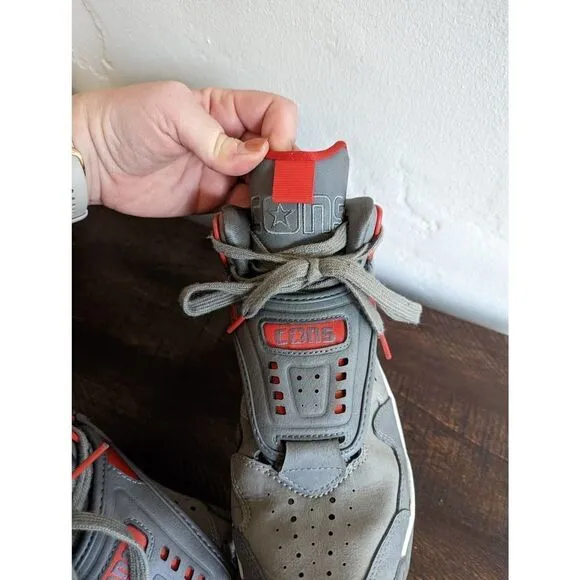Converse Cons Men's Aero Jam Mid Smoke Pearl/Frost Grey-Converse Red Shoes