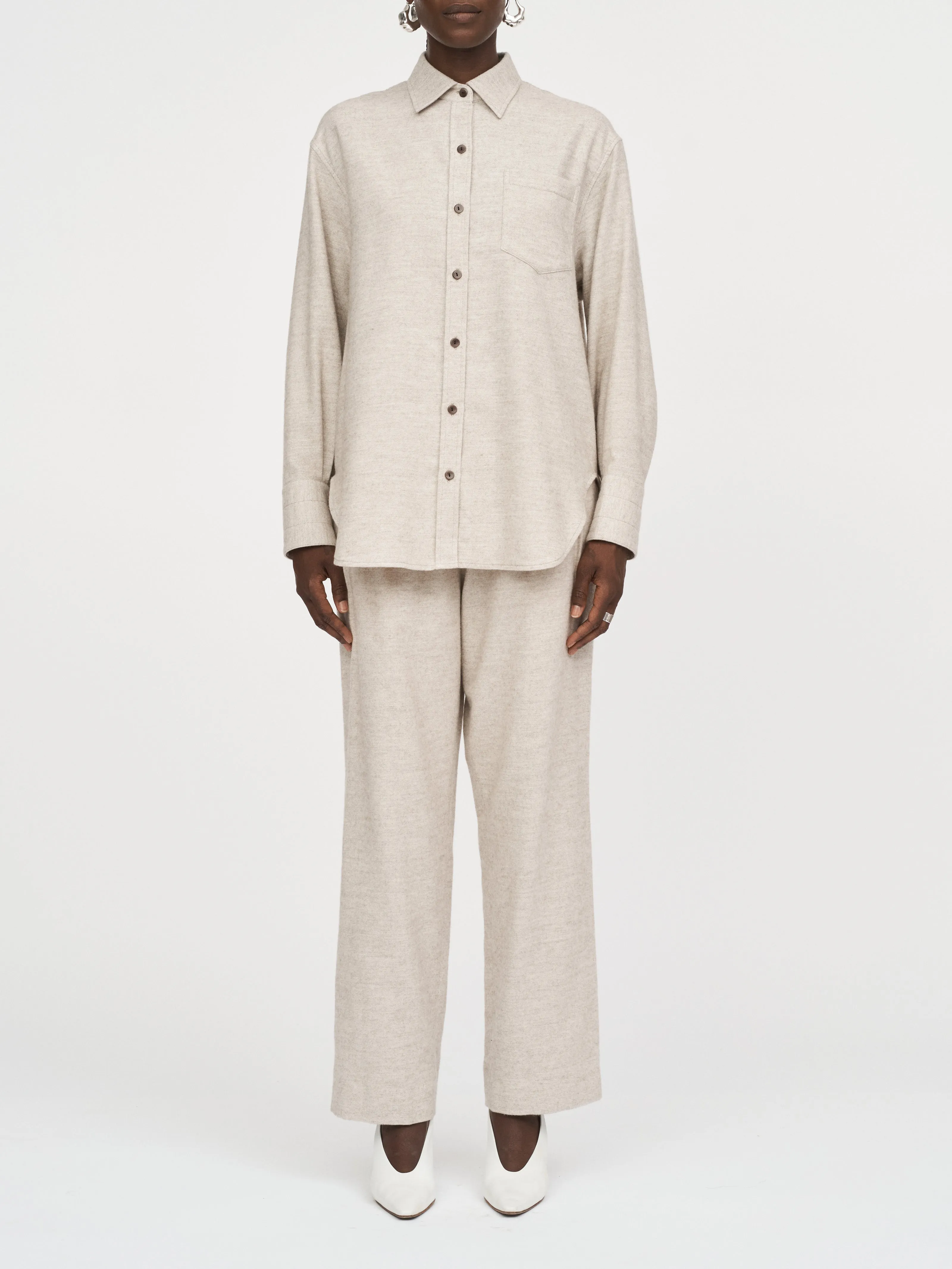 Cosy Drawstring Pant in Oatmeal