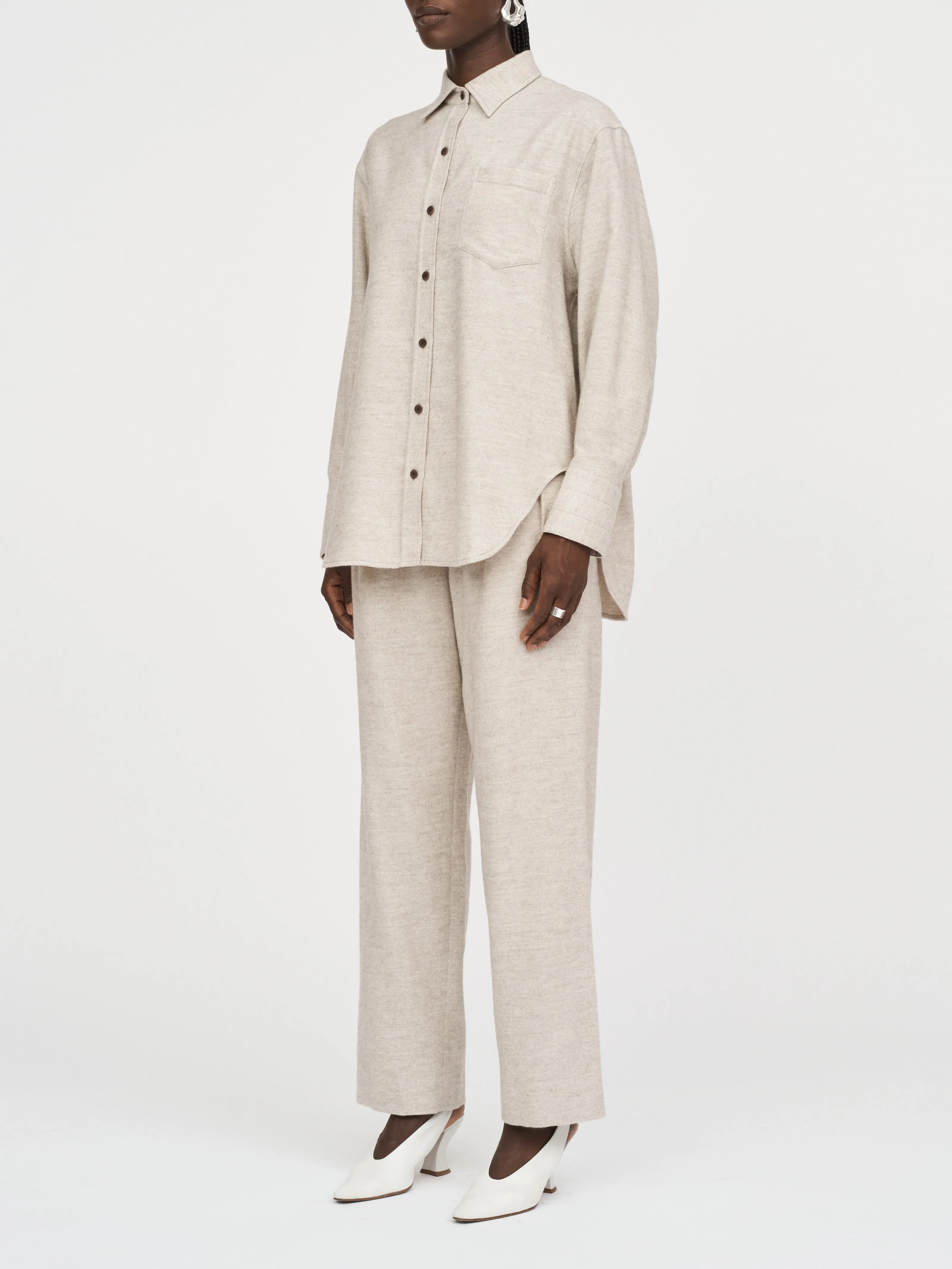 Cosy Drawstring Pant in Oatmeal