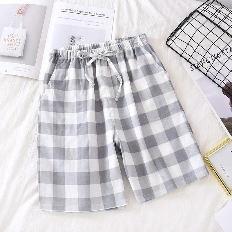 Couple Cotton Gauze Pajamas