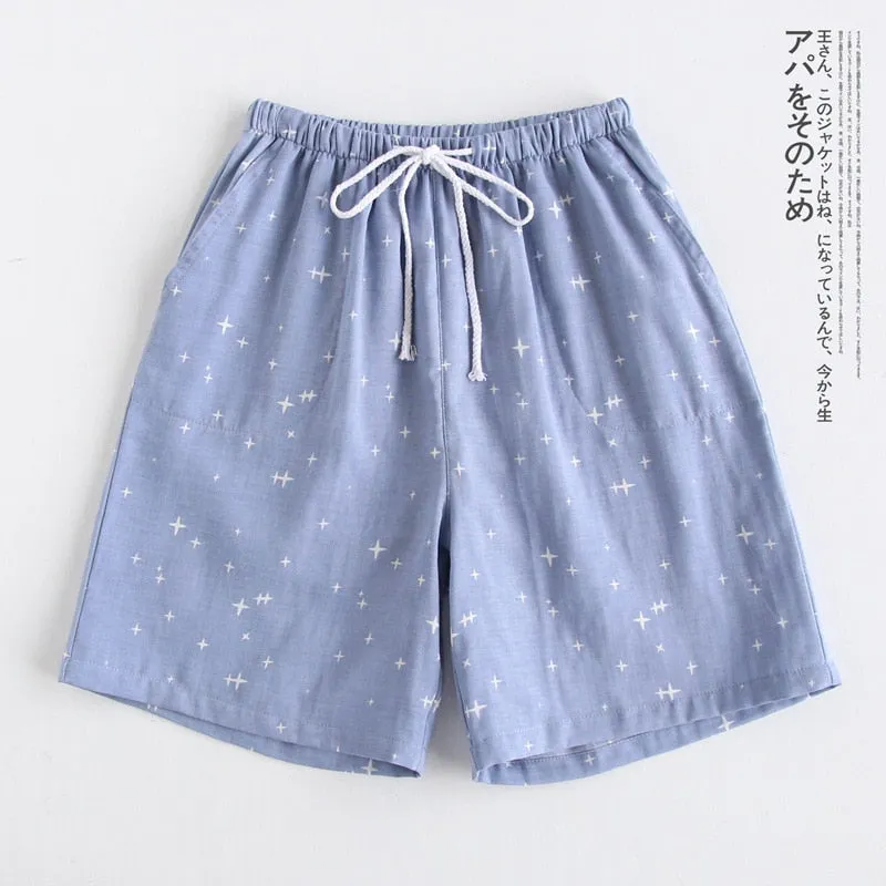 Couple Cotton Gauze Pajamas