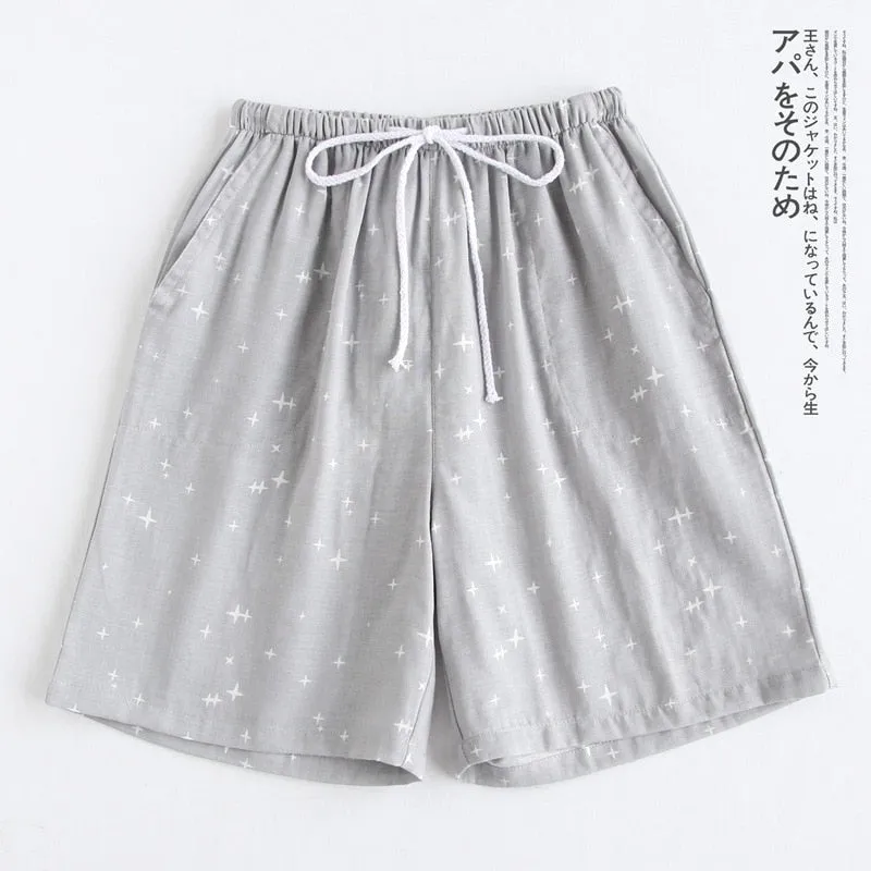 Couple Cotton Gauze Pajamas
