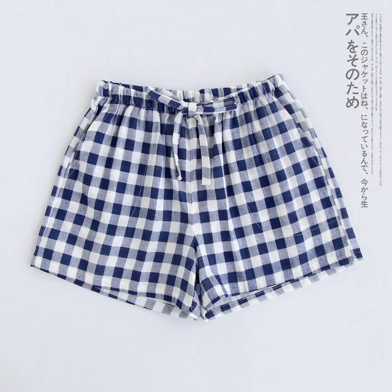 Couple Cotton Gauze Pajamas